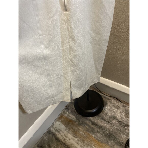 H&M Classic Off White Sleeveless Shift Dress Zippered Size 8 - Picture 10 of 11